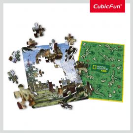 Cubic Fun - Puzzle In Cutie Tyrannosaurus Rex 63 Piese ARTCUDS1041h