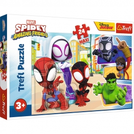 PUZZLE TREFL 24 MAXI SPIDEY SI PRIETENII LUI EXTRAORDINARI VIV14348