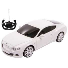 MASINA CU TELECOMANDA BENTLEY CONTINENTAL GT ALB CU SCARA 1 LA 24 VIVRas48600_Alb