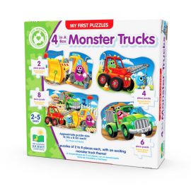 Set Primele Mele 4 Puzzle-Uri Monster Truck ARTTLJ628140