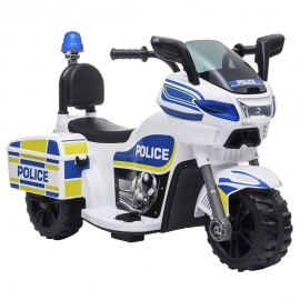 Motocicleta electrica Chipolino Police white HUBELMPO0211WH