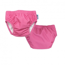 Set 2 chilotei de baie impermeabili, Zoocchini, protectie UPF50+, marime M, 12-24 Luni – Pink Shark KRTZOO2811