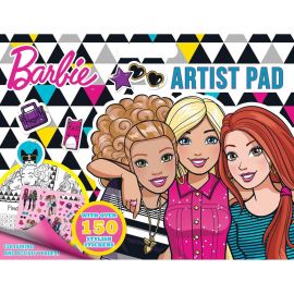 Bloc de colorat Barbie Artist Pad cu 150 stickere Alligator AB3331BAAR BBJAB3331BAAR_Initiala