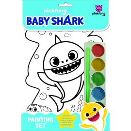 Set Pictura pe numere, 8 imagini, 6 culori acuarela si 1 pensula Baby Shark Alligator AB3141BSPS BBJAB3141BSPS_Initiala