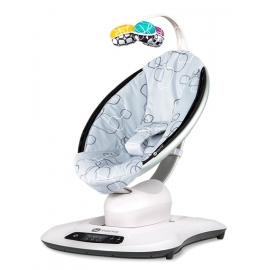 Fotoliu Balansoar Bebelusi 4MOMS MamaRoo 4.0 Plush Silver MYK00009017