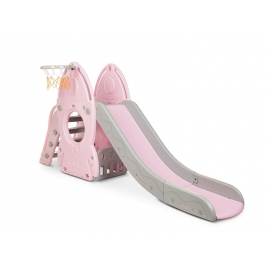 Tobogan MyKids cu cos de baschet Racheta Pink MYK00080560