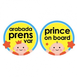 Semn luneta Baby/Prince/Princess on board cu ventuza (Culoare: Roz) JEMbj_0941