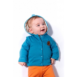 Jacheta cu urechiuse pentru copii Dogs, Tongs baby (Culoare: Albastru, Marime: 12-18 Luni) JEMtgs_2908_1