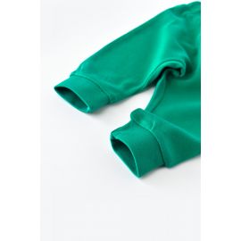 Pantaloni Bebe Unisex din bumbac organic Verde (Marime: 9-12 luni) JEMBC-CSY5621-18