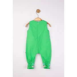 Salopeta de vara pentru bebelusi Ciucurasi, Tongs baby (Culoare: Verde, Marime: 0-3 Luni) JEMtgs_4272_4