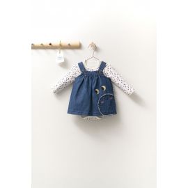 Set rochita cu body pentru fetite Monster, Tongs baby (Culoare: Bleumarin, Marime: 9-12 luni) JEMtgs_4418_8