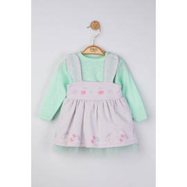 Set rochita cu bluzita pentru fetite Cirese, Tongs baby (Culoare: Galben, Marime: 12-18 Luni) JEMtgs_4212_6