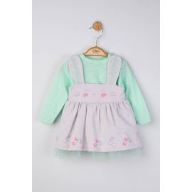 Set rochita cu bluzita pentru fetite Cirese, Tongs baby (Culoare: Verde, Marime: 24-36 luni) JEMtgs_4212_5