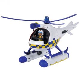 Elicopter Simba Fireman Sam Police Wallaby cu figurina HUBS109252537038