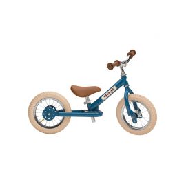 Bicicleta fara pedale vintage, otel, albastru, Trybike KDGTBS-2-BLU-VIN