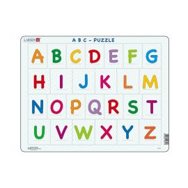 Puzzle maxi Literele mari ale alfabetului, orientare tip vedere, 26 de piese, Larsen KDGLS-LS1326