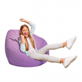 Fotoliu Units Puf Bean Bag tip para L, impermeabil, indoor/outdoor, sac interior, cu maner, 80 x 80 x 60 cm, topografic mov BEANUNB-PR-L-EXT-029