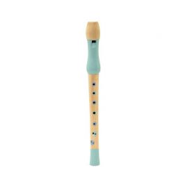 Flaut jucarie muzicala din lemn, verde, MAMAMEMO KDGAS83535