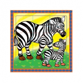 Puzzle educativ zebre, 18m + MAMAMEMO KDGAS85293