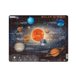 Puzzle maxi Sistemul solar, orientare tip vedere, 70 de piese, Larsen KDGLS-SS1