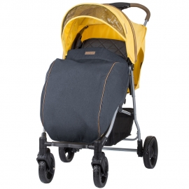 Carucior sport Chipolino Mixie banana cu husa picioare HUBLKMXF2202BA