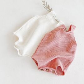 Salopeta tricotata cu floarea soarelui (Culoare: Roz, Marime: 6-12 Luni) JEM24ar5