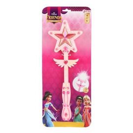 Bagheta magica cu sunete si lumini 30 cm Princess Friends Toi-Toys TT12198A BBJTT12198A_Roz