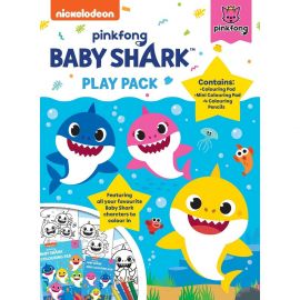 Set 2 carti de colorat cu 4 creioane Baby Shark Play Pack Alligator AB3322BSPP2 BBJAB3322BSPP2_Initiala
