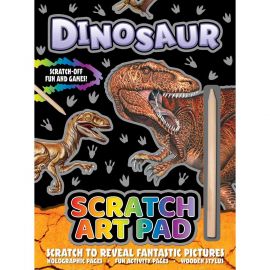 Caiet cu Fise Razuibile si activitati Dinozaur Scratch Art Pad Alligator AB3465DISR BBJAB3465DISR_Initiala