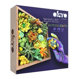 Set creatie Wood &amp; Craft - Succulents, 21*21cm - Energy KRTOK10009