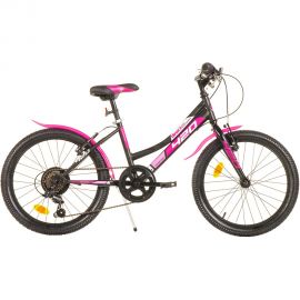 Bicicleta copii Dino Bikes 20' MTB fete Sport negru cu 6 viteze HUBDB-420D-04-BK