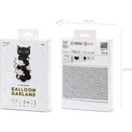 Set 34 baloane pisicuta neagra 83x140cm JUBHB-GBN11