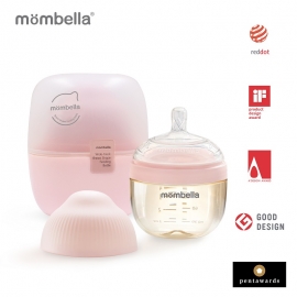 Biberon Anticolici Mombella Breast-Like, 120ml, Tetina S flux lent, PPSU, Old Roze KRT8142