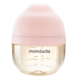 Biberon Anticolici Mombella Breast-Like, 120ml, Tetina S flux lent, PPSU, Old Roze KRT8142