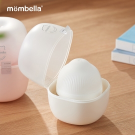 Biberon Anticolici Mombella Breast-Like, 210ml, Tetina M flux mediu, 100% Silicon, Ivory KRT8137