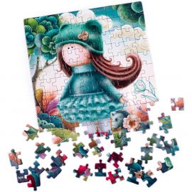 Puzzle Little doll with a horse, 23x30 cm, 120 piese De.tail DT100-03 BBJDT100-03_Initiala