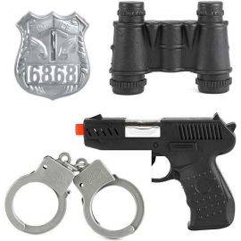 Set politie SWAT 4 piese cu pistol si catuse Toi-Toys TT14150A BBJTT14150A_Initiala