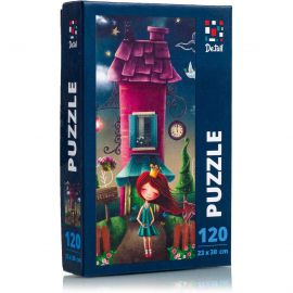 Puzzle Magic princess house, 23x30 cm, 120 piese De.tail DT100-08 BBJDT100-08_Initiala
