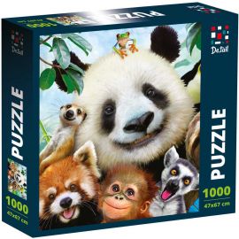 Puzzle Zoo Selfie, 47x67 cm, 1000 piese De.tail DT1000-03 BBJDT1000-03_Initiala
