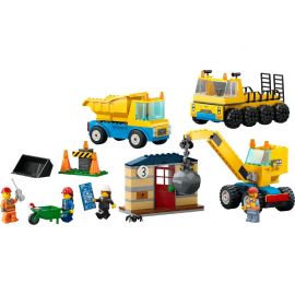 LEGO CITY CAMIOANE DE CONSTRUCTIE SI MACARA CU BILA PENTRU DEMOLARI 60391 VIVLEGO60391