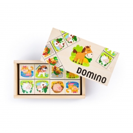 Jucarie din lemn - Domino animale de la ferma TSG90093