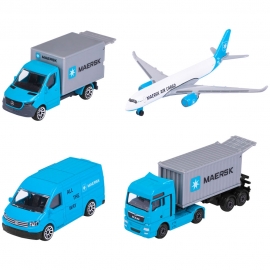 Set Majorette MAERSK Logistic cu 4 vehicule HUBS212057290