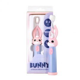 Periuta de dinti electrica Vitammy Bunny Pink, pentru copii 0-3 ani, cu lumina LED si efecte... BITVitammyBunnyPink
