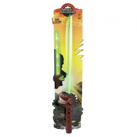 Sabie laser cu sunete si lumini Jurassic Revival 74cm Toi-Toys TT12054A BBJTT12054A_Verde