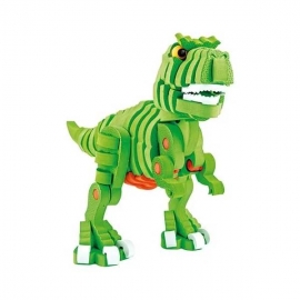 Puzzle 3D Spuma Dino T-Rex 104 piese Toi-Toys TT43542A BBJTT43542A_Verde