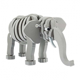 Puzzle 3D Spuma Elefant 75 piese Toi-Toys TT43545A BBJTT43545A_Gri