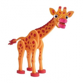 Puzzle 3D Spuma Girafa 104 piese Toi-Toys TT43547A BBJTT43547A_Portocaliu