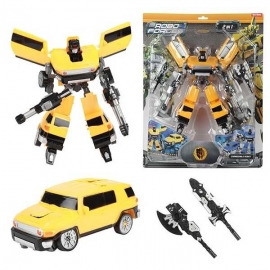 Robot Transformabil in Masina SUV Roboforces 20 cm Toi-Toys TT30087Z BBJTT30087Z_Galben