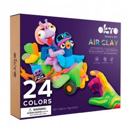 Set de Creatie Air Clay, Okto, 24 culori KRTOK70150