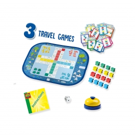 Set de 3 jocuri copii - Ludo, Quartet si Blocuri de viteza TSG32505